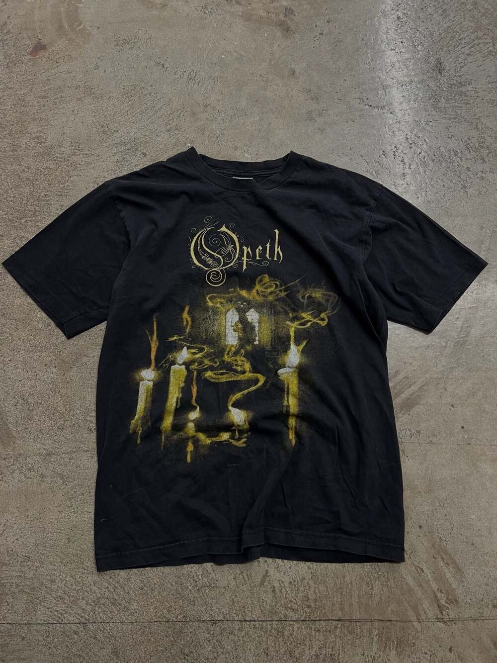 VINTAGE 2000S OPETH 'GHOST REVERIES' BLACK BAND TEE